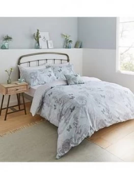 Image of Catherine Lansfield Catherine Lansfield Floral Butterfly Duvet Set - Db