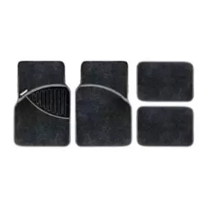 Image of Michelin Polypropylene Black Car Mat, Set Of 4