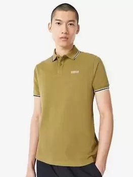 Image of Barbour International Rider Tipped Polo Shirt - Green, Size 2XL, Men