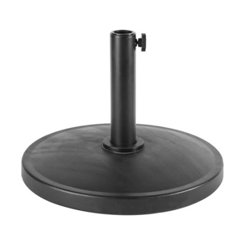 Image of Harbour Housewares Concrete Garden Parasol Base - 12Kg - Black