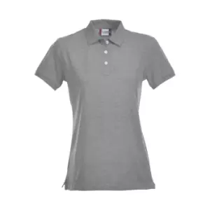Image of Clique Womens/Ladies Premium Melange Polo Shirt (XL) (Grey Melange)