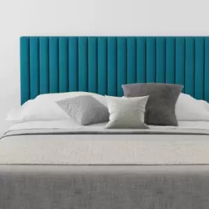 Image of Grant Upholstered Headboard, Plush Velvet, Teal - Headboard 60cm Size Single (90x190)
