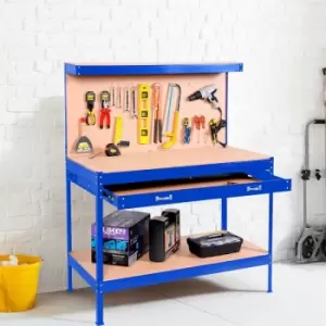 Image of Neo Blue Workbench Heavy-Duty Steel Pegboard Drawer