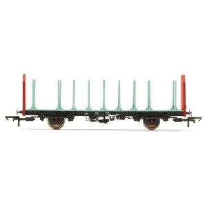 Image of Hornby OTA Timber Wagon (Parallel Stanchions) EWS 112188 Era 9 Model Train