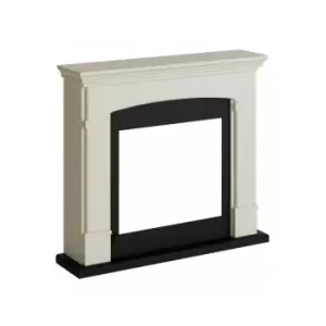 Image of Tagu The Missing Piece - Wooden Fireplace Cladding White Cream cm 107,2x95,2x24,5 FM463-CR2 - Bianco Crema