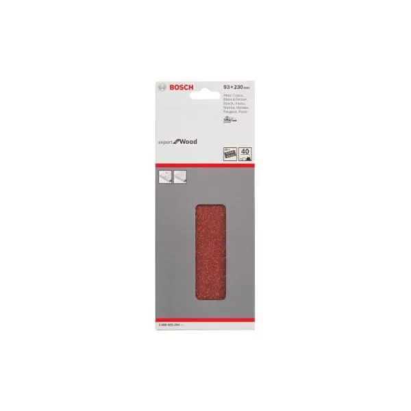 Image of Bosch C430 Punched Clip On 1/3 Sanding Sheets 93mm x 230mm 40g Pack of 10