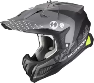 Image of Scorpion VX-22 Air Ares Motocross Helmet, black-silver, Size S, black-silver, Size S