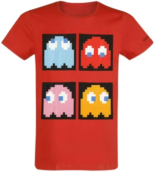 Image of Pac Man Pac Man - 4 Ghosts T-Shirt red