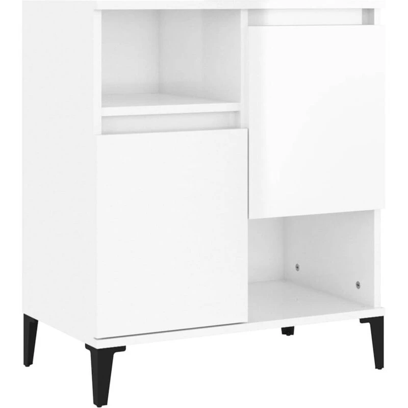 Image of VIDAXL Sideboard High Gloss White 60x35x70cm Engineered Wood Vidaxl 8720845739201