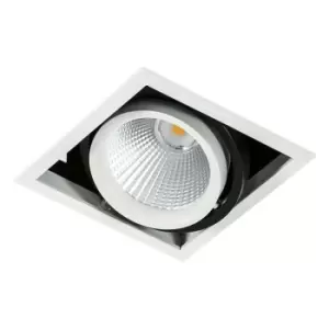 Image of Italux Vertico Single 4000K - Modern Technical LED Recessed Ceiling White, Black, Cool White 4000K 1550lm