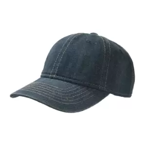 Image of Atlantis Dynamic 6 Panel Denim Washed Baseball Cap (One Size) (Denim)