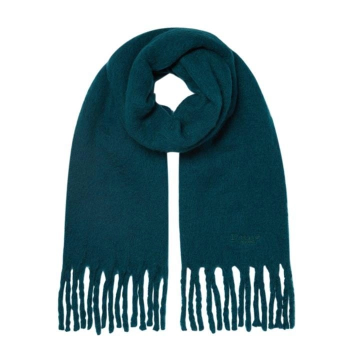 Image of Dune Laviish' Oversized Knitted Scarf - mid blue