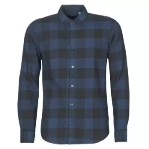 Image of Only Sons ONSGUDMUND mens Long sleeved Shirt in Blue - Sizes XXL,S,M,L,XL