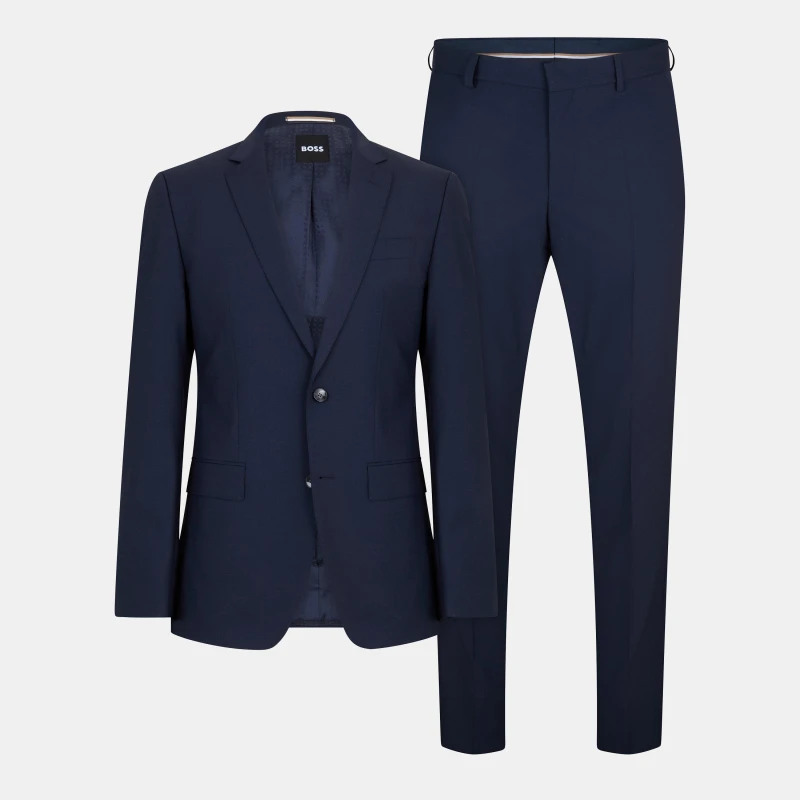 Image of Boss Mens H Huge Suit Open Blue male XL