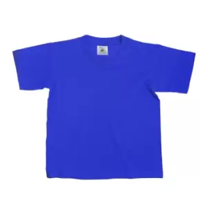 Image of B&C Kids/Childrens Exact 150 Short Sleeved T-Shirt (7-8) (Royal)