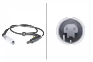 Image of Wheel Speed Sensor 6PU010039-361 by Hella Front Axle Left/Right