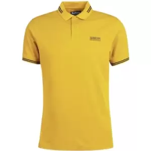 Image of Barbour International Essential Tipped Polo Shirt - Yellow