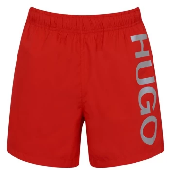 Image of Hugo Boss Saba Swim Shorts Red/Silver Size L Men