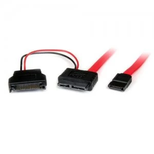 Image of 0.5m Slimline SATA F to SATA Cable