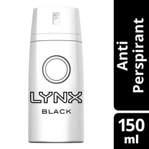 Image of Lynx Black Aerosol Anti-Perspirant Deodorant 150ml