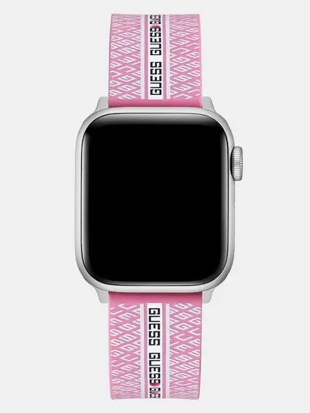 Image of Guess Silicone Apple Watch Strap 14954645 Blue