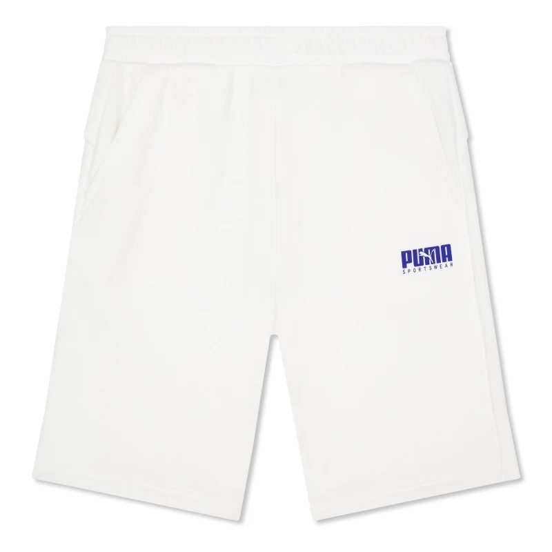 Image of Puma Key Graphic Sweat Short B Tr Jogger Unisex Kids - White White 7 - 8 Years