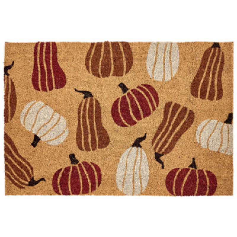 Image of Beliani Doormat Pandin Multicolour 60 X 90 Cm Pumpkin Coir