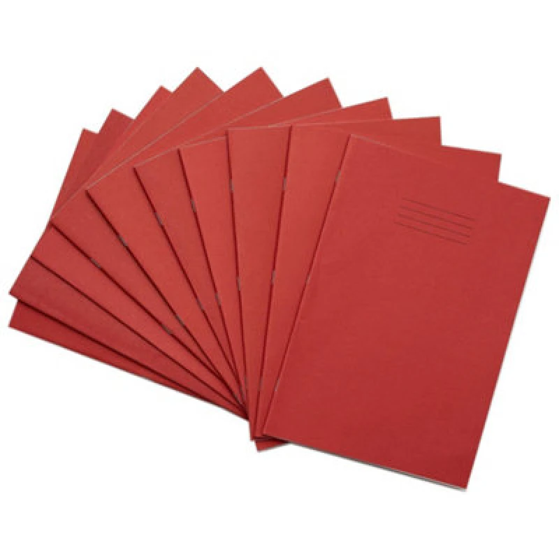 Image of Rhino 330 x 229mm Exercise Book 80 Page 10mm Squares Red Contract (50 Pack) VDUV080-301-0