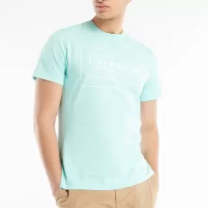 Image of Barbour 55 Degrees North Mens Yawl T-Shirt - Aqua - S