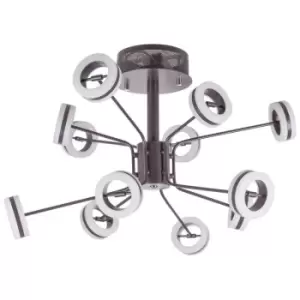 Image of Italux Metis - Modern LED Hanging Pendant Fixed Bronze, Warm White 3000K 4000lm