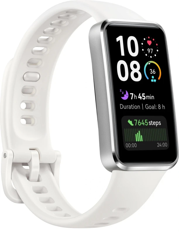 Image of Huawei Band 10 Fitness Tracker - Aluminium Alloy White,Silver/Grey 6942103150364