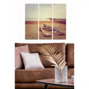 Image of MDF867218 Multicolor Decorative MDF Painting (3 Pieces)