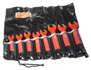 Image of Bahco 8 Piece Chrome Vanadium Steel Spanner Set