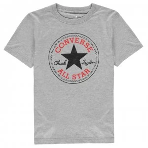 Image of Converse Chuck Taylor Short Sleeve T Shirt - Dark Grey Hthr