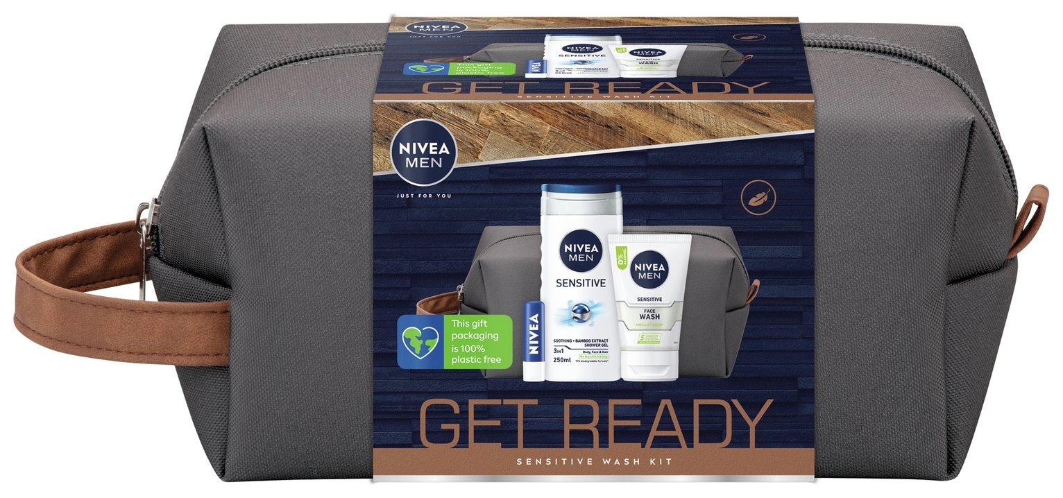 Image of Nivea Men Get Ready Wash Kit Gift Set