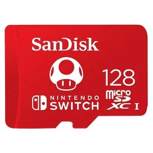 Image of SanDisk Nintendo Switch 128GB MicroSDXC Memory Card