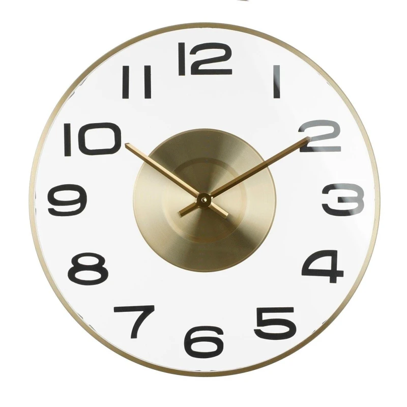 Image of Mica Henny wall clock Gold unisex w4,5xd40cm
