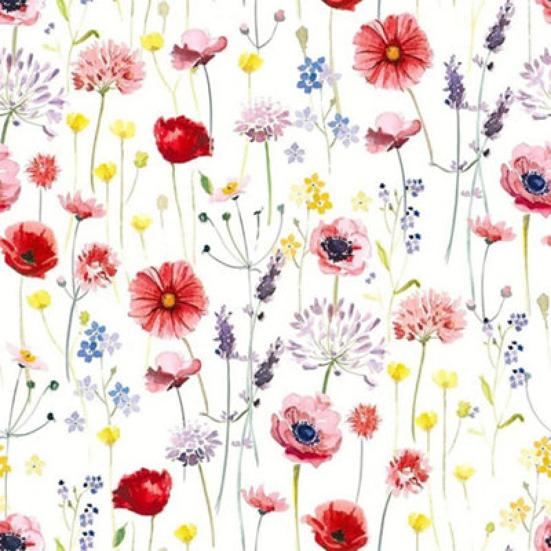 Image of As Creation Garden Flowers Multicoloured Wallpaper Floral Stylish Feature Wall