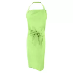 Image of Jassz Bistro Unisex Bib Apron With Pocket / Barwear (Pack of 2) (One Size) (Lime)