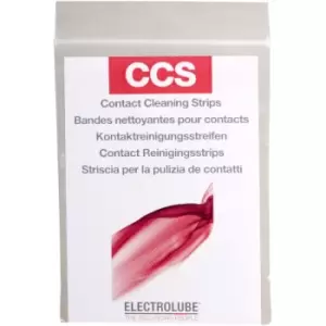 Image of Electrolube CCS020 Contact Cleaning Strips Pack Of 20