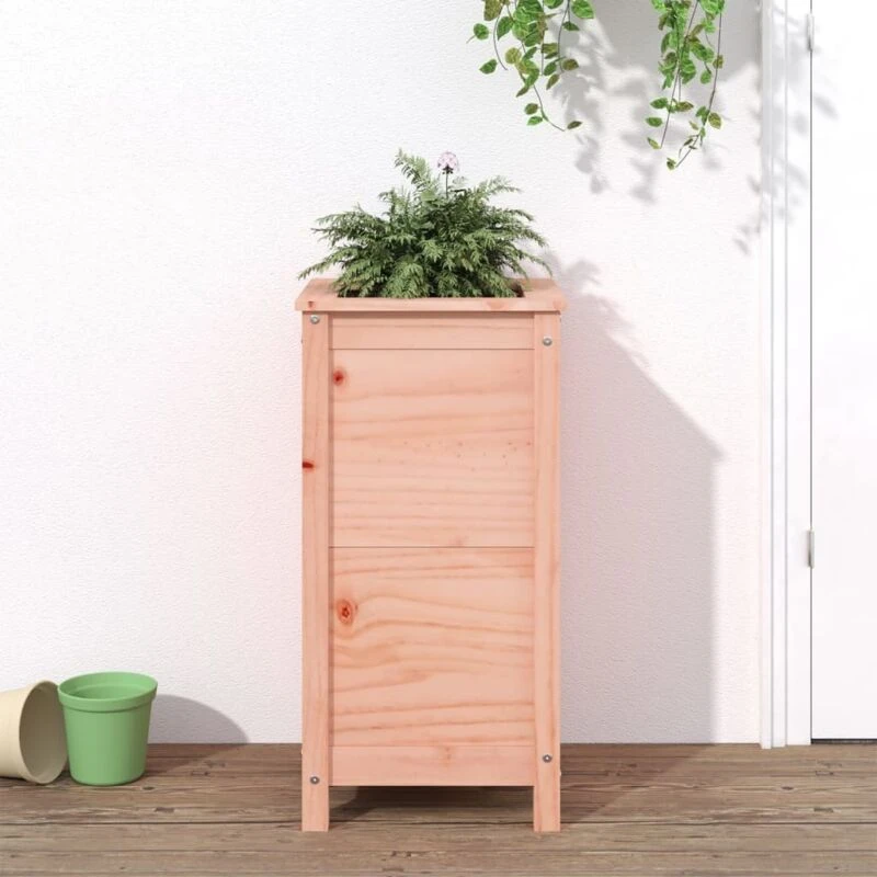 Image of vidaXL Garden Planter 40x40x78cm Solid Wood Douglas, Brown 825280
