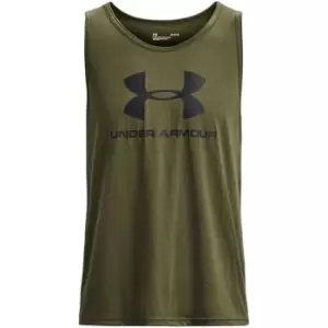 Image of Under Armour Sportstyle Logo Tank Top Mens - Green