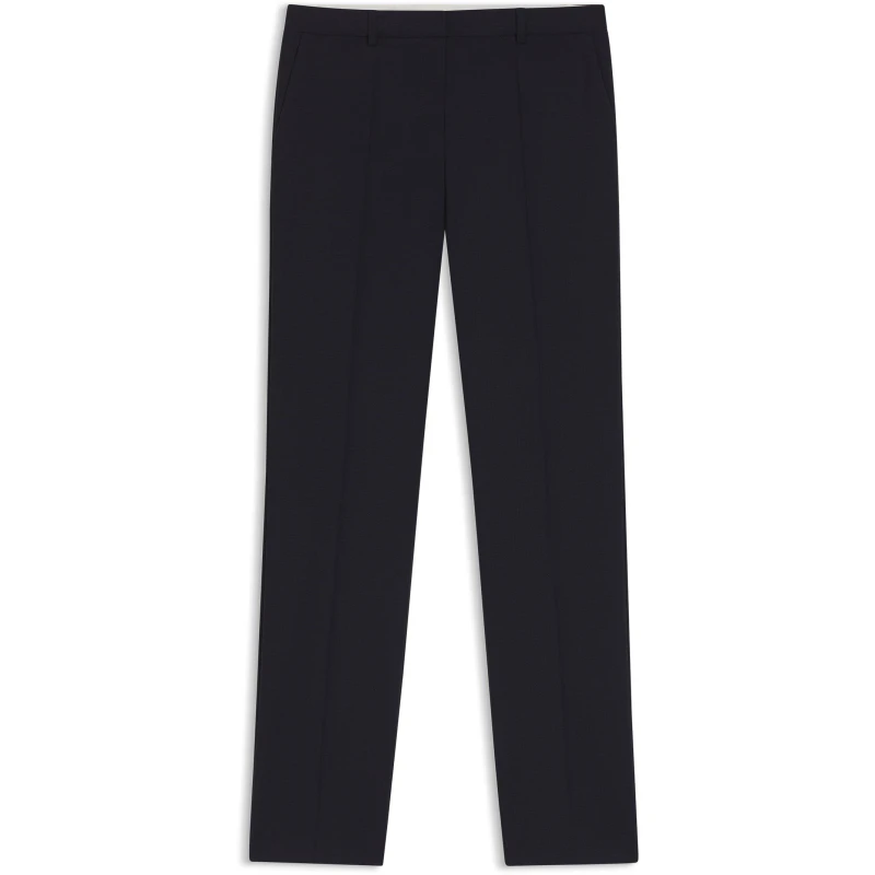 Image of Boss Womens Tameah Slim Fit Trousers Dark Blue female 4 (XXS)