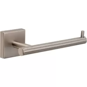 Image of Croydex Wall Mounted Chiswick Toilet Roll Holder Stainless Steel, Brushed Nickel - Brushed Nickel