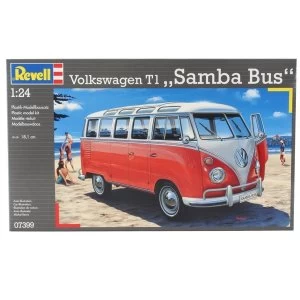 Image of VW Samba Bus (Cars) 1:24 Level 5 Revell Model Kit