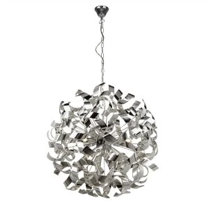 Image of 6 Light Ribbon Pendant Chrome, G9