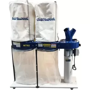 Image of W792/3 Professional Dust Extractor 2200w 3 phse, 2mic Filter - Charnwood