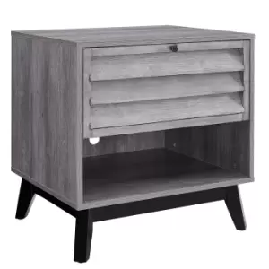 Image of Dorel Vaughn Accent Table - Grey Oak