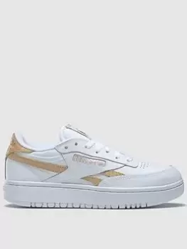 Image of Reebok Club C Double Reven, White, Size 5, Women