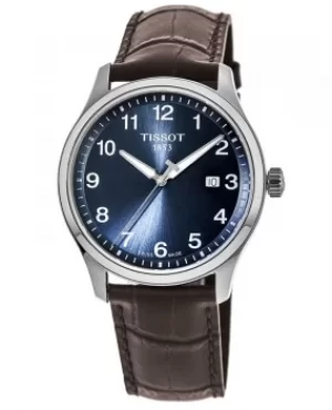 Image of Tissot Classic XL Blue Dial Brown Leather Strap Mens Watch T116.410.16.047.00 T116.410.16.047.00